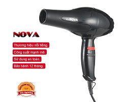 Máy sấy tóc cao cấp NOVA 6130 mạnh mẽ đa năng (Màu Đen)